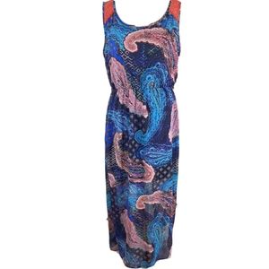 Maurices Maxi Sleeveless Multi Color Dress Women's Size Large